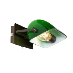 Qazqa wandlampen banker bruin e27