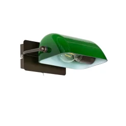 Qazqa wandlampen banker bruin e27