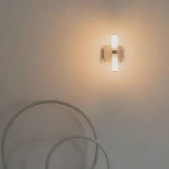 Qazqa wandlampen bath zilverkleurig g9