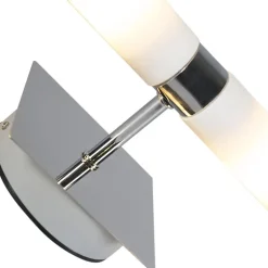 Qazqa wandlampen bath zilverkleurig g9