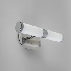 Qazqa wandlampen bath zilverkleurig g9