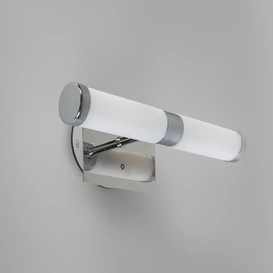 Qazqa wandlampen bath zilverkleurig g9