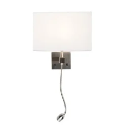 Qazqa wandlampen bergamo wit e27