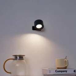 Qazqa wandlampen bright zwart geïntegreerde led