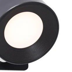 Qazqa wandlampen bright zwart geïntegreerde led