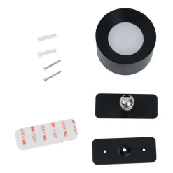 Qazqa wandlampen bright zwart geïntegreerde led