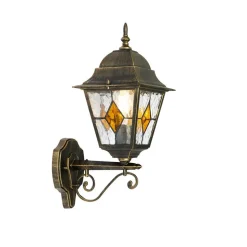 Qazqa wandlampen buiten antigua goudkleurig e27