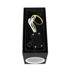 Qazqa wandlampen buiten baleno zwart gu10