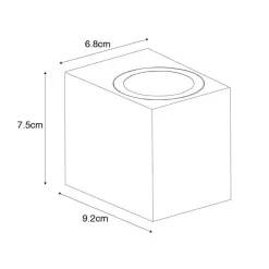 Qazqa wandlampen buiten baleno zwart gu10
