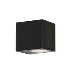 Qazqa wandlampen buiten baleno zwart gu10