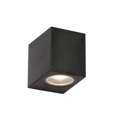 Qazqa wandlampen buiten baleno zwart gu10