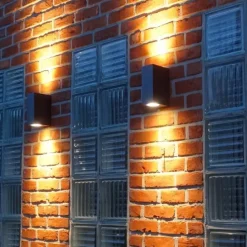 Qazqa wandlampen buiten baleno grijs gu10