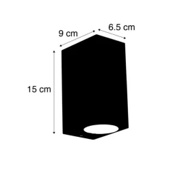 Qazqa wandlampen buiten baleno grijs gu10