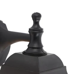 Qazqa wandlampen buiten capital zwart e27