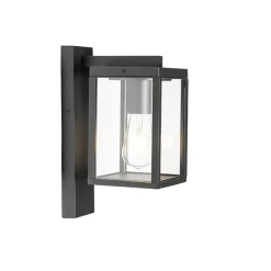 Qazqa wandlampen buiten charlois zwart e27