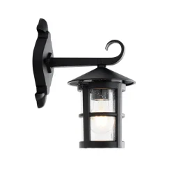 Qazqa wandlampen buiten herb zwart e27