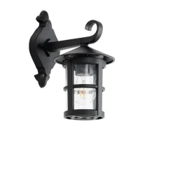 Qazqa wandlampen buiten herb zwart e27