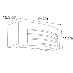 Qazqa wandlampen buiten hurricane bronskleurig e27