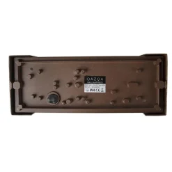 Qazqa wandlampen buiten hurricane bronskleurig e27