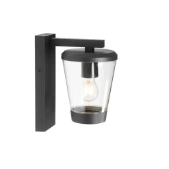 Qazqa wandlampen buiten joren zwart e27