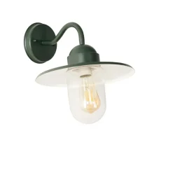 Qazqa wandlampen buiten kansas groen e27