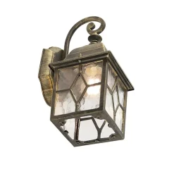 Qazqa wandlampen buiten london bruin e27