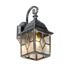 Qazqa wandlampen buiten london zilverkleurig e27