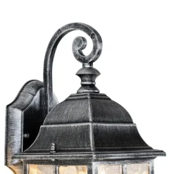 Qazqa wandlampen buiten london zilverkleurig e27