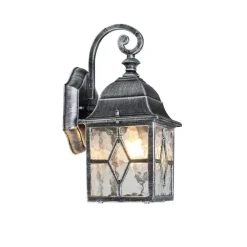 Qazqa wandlampen buiten london zilverkleurig e27