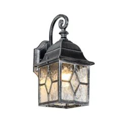 Qazqa wandlampen buiten london zilverkleurig e27