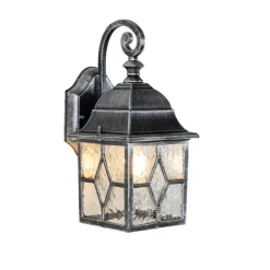 Qazqa wandlampen buiten london zilverkleurig e27