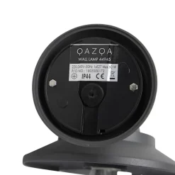 Qazqa wandlampen buiten oxford grijs e27