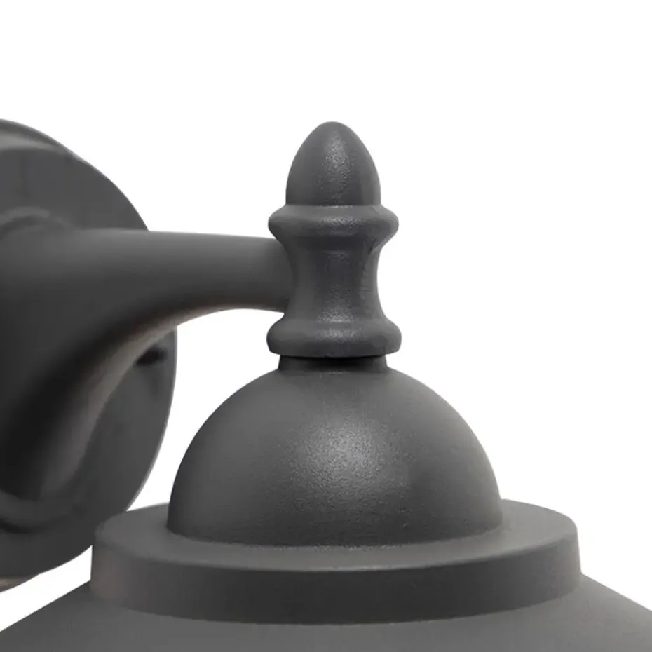 Qazqa wandlampen buiten oxford grijs e27