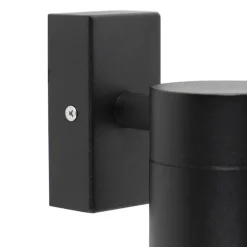 Qazqa wandlampen buiten solo zwart gu10