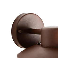 Qazqa wandlampen buiten shell bronskleurig e27