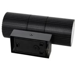 Qazqa wandlampen buiten vigo zwart gu10