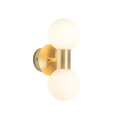 Qazqa wandlampen cederic goudkleurig g9