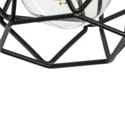 Qazqa wandlampen chon zwart e27