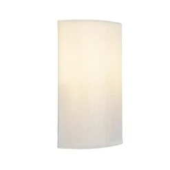 Qazqa wandlampen drum wit e27