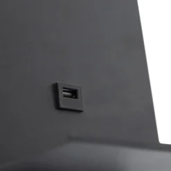 Qazqa wandlampen flero zwart g9