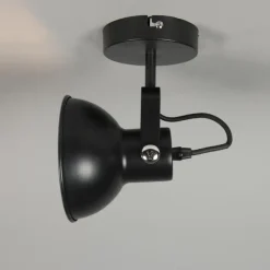 Qazqa wandlampen guida zwart e14