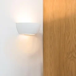 Qazqa wandlampen hiske wit e14