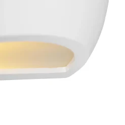 Qazqa wandlampen hiske wit e14