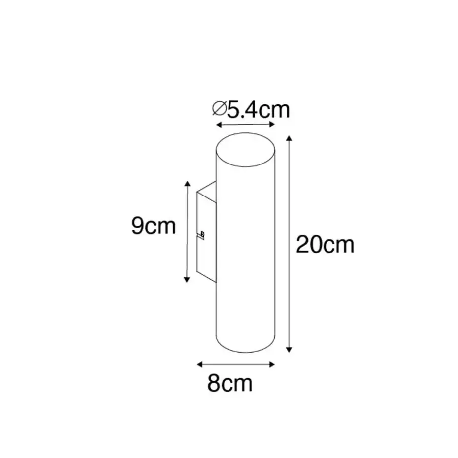 Qazqa wandlampen jeana goudkleurig gu10