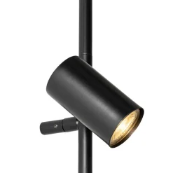 Qazqa wandlampen jeana luxe zwart gu10