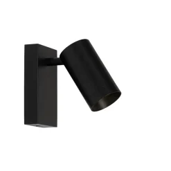 Qazqa wandlampen jeana luxe zwart gu10