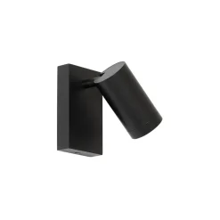 Qazqa wandlampen jeana luxe zwart gu10