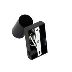 Qazqa wandlampen jeana luxe zwart gu10