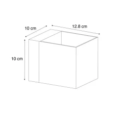 Qazqa wandlampen joris zwart geïntegreerde led