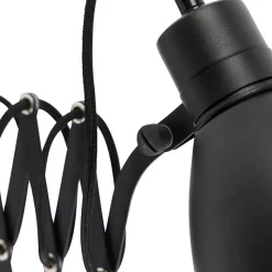 Qazqa wandlampen merle zwart e27